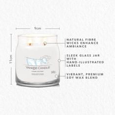 Yankee Candle Dišeča sveča Signature v srednjem steklu Clean Cotton 368g