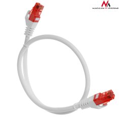 Maclean mctv-300 w 47258 patchcord utp cat6 priključni kabel 0,5 m bel