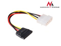 Maclean mctv-633 kabelski adapter zasilania molex sata 15 cm maclean