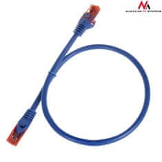 Maclean mctv-300 n 47255 patchcord utp cat6 kabel od vtiča do vtičnice 0,5 m modra