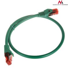 Maclean mctv-300 g 47261 patchcord utp cat6 kabel od vtiča do vtičnice 0,5 m zelen