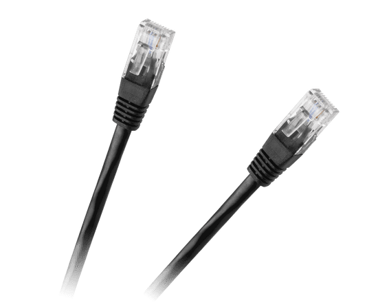 shumee Patchcord kabel UTP 8c plug-plug 0,5m CCA črn