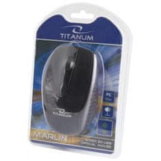 Titanum tm110k žična 3d optična miška usb marlin titanum