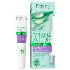 shumee Organic Aloe + Collagen tekoči obliži za oči, ki zmanjšujejo gube in kurje tačke 4v1 20 ml