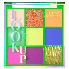 shumee Look Up paleta 9 senčil za oči Neon Lime 10,8 g