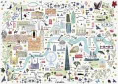 Gibsons Puzzle Zemljevid Londona 1000 kosov