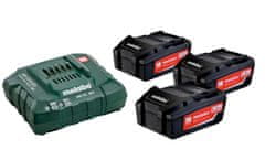 shumee METABO AKUMULATORSKI SET 3x5,2Ah + ASC POLNILEC 30-36 V