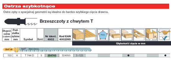 shumee MILWAUKEE LIST ZA VBODNO ŽAGO T744D 155mm SET - 5 kos. ZA LES, HITER REZ