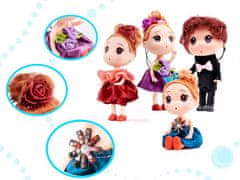 WOWO House Dolls - Set 4 hišnih lutk - 3 punčke + 1 fantek, višina 12 cm