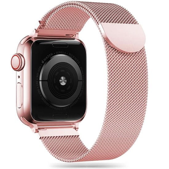 Tech-protect Milanese pašček za Apple Watch 42/44/45/49mm, rose gold