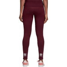 Adidas Hlače obutev za trening bordo rdeča 147 - 151 cm/XXS Trefoil Tight