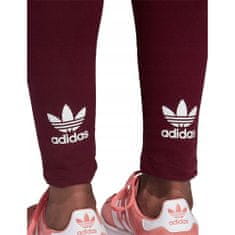 Adidas Hlače obutev za trening bordo rdeča 147 - 151 cm/XXS Trefoil Tight