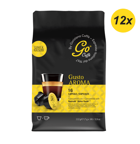 GORIZIANA Kavne kapsule, Go Caffè Linea Gusto, Gusto Aroma, 192 kapsul, kompatibilne z Nescafe Dolce Gusto