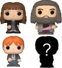 Funko Bitty POP! Harry Potter - Hermione Granger, Rubeus Hagrid, Ron Weasley & Mystery figurice, 4 kosi