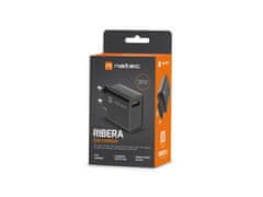 Natec RIBERA 18W 1X USB-A univerzalni polnilec, črn