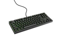 Genesis Gaming mehanska tipkovnica THOR 404/RGB/Gateron Yellow Pro/žična USB/US postavitev/črna