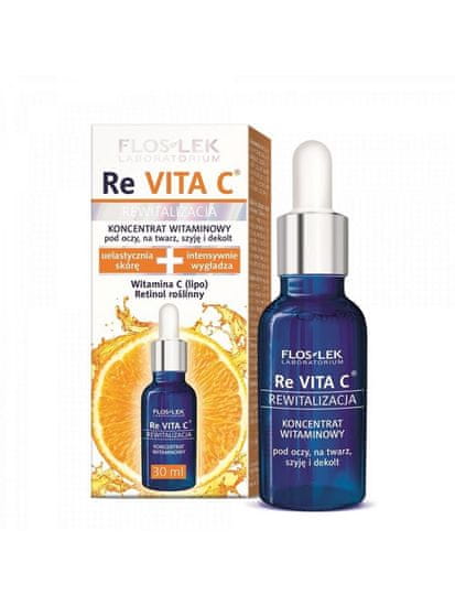 shumee Re Vita C revitalizacijski vitaminski koncentrat za oči, obraz, vrat in dekolte, 30 ml