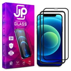 JP JP 3D steklo z okvirjem za namestitev, iPhone 12 Pro MAX, črno