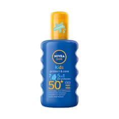 shumee Sun Kids Protect &amp; Negovalno vlažilno pršilo za zaščito pred soncem za otroke SPF50 200 ml