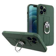 HURTEL Ovitek Ring Case, iPhone 12 Pro Max, temno zelen