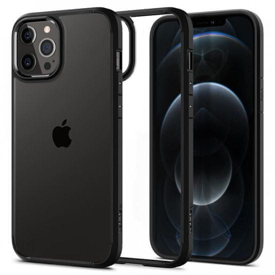 Spigen Spigen Ultra hybrid ovitek za mobilni telefon, iPhone 12 / 12 Pro, črn