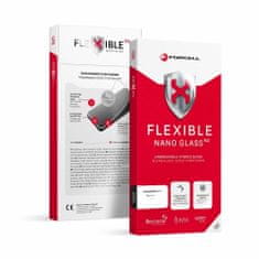 FORCELL Hibridno steklo Forcell Flexible 5D Full Glue, iPhone 15 Pro Max, črno