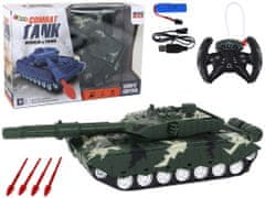 shumee Daljinsko voden RC Tank Vojaško vozilo Military Camo Green