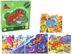 shumee Puzzle Dinosaur World 4 v 1 Puzzle Dinozavri 4 slike 73 kosov.