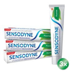 Sensodyne Fluoride Trio Set zobna pasta 3 x 75 ml