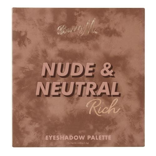 Barry M Nude & Neutral Rich paletka visoko pigmentiranih senčil za oči 13.5 g