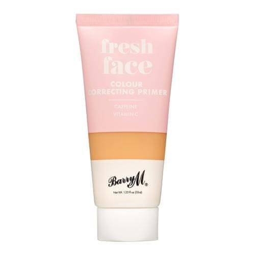 Barry M Fresh Face Colour Correcting Primer podlaga za ličila za zmanjšanje podočnjakov in kolobarjev pod očmi 35 ml Odtenek peach
