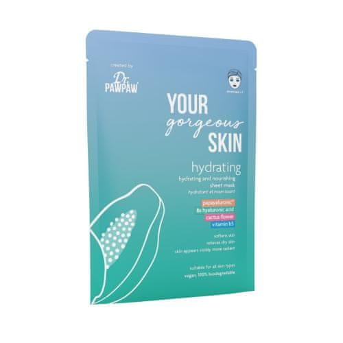 Dr. Pawpaw Your Gorgeous Skin Hydrating Sheet Mask vlažilna in negovalna maska v robčku 25 ml za ženske