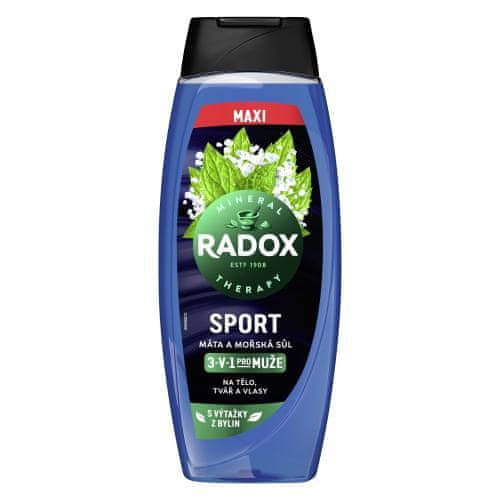 Radox Sport Mint And Sea Salt 3-in-1 Shower Gel osvežilen gel za prhanje za moške
