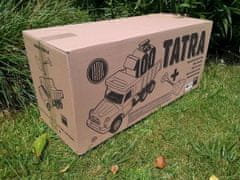 Dino Avto Tatra 148 plastika 73cm v škatli, rdeča kabina modri trup