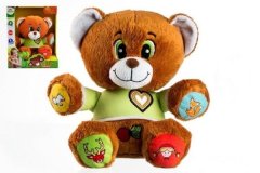 Boskas Teddies Vojtík Bear Češki govoreči pliš 30cm na baterije 25x30cm v škatli 12m+