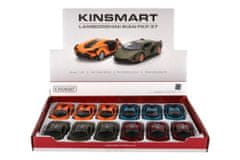 Teddies Avto Kinsmart Lamborghini Sián FKP 37 kovina/plastika, 13cm 4 barve, 12 kosov v škatli