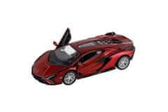 Teddies Avto Kinsmart Lamborghini Sián FKP 37 kovina/plastika, 13cm 4 barve, 12 kosov v škatli