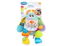 Playgro Viseči pes z grizali, pastelne barve