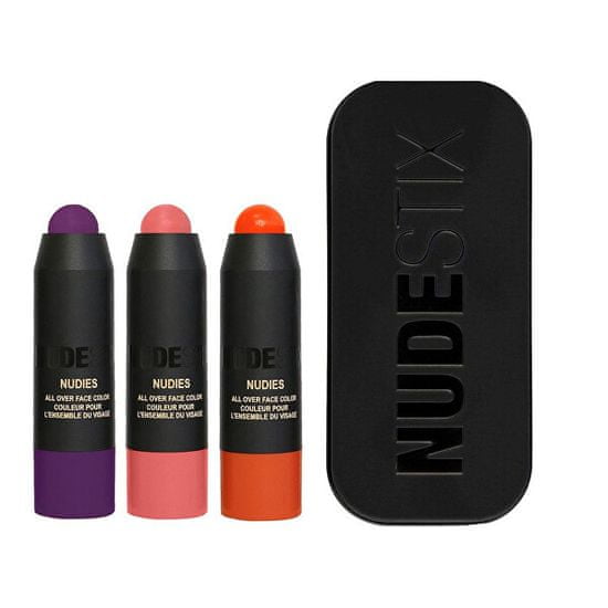 NUDESTIX Darilni set dekorativne kozmetike Trendy Blush Mini 3 kos