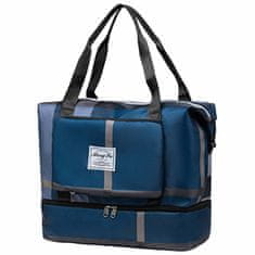 Dollcini Povsem nova potovalna torba, potovalna torba za šport na prostem, bledo modra