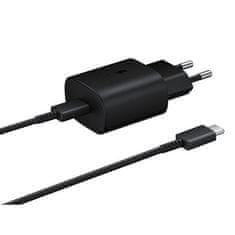 Samsung Samsung omrežni polnilnik USB-C, 25 W + kabel USB-C - črn