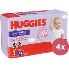 HUGGIES Pants plenične hlače za enkratno uporabo 5 (12-17 kg) 136 kosov - MESEČNA DOBAVA