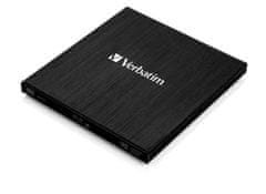 Verbatim Zunanji zapisovalnik Blu-ray Slimline Ultra HD 4K USB 3.1 Gen 1 (USB-C)