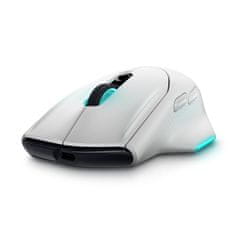 Alienware Dell Gaming Mouse, brezžična AW620M, Lunar