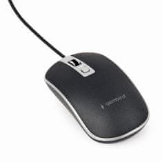 Gembird Mouse MUS-4B-06, USB, črno-srebrna