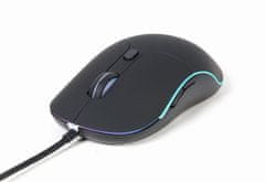 Gembird Mouse MUS-UL-02, osvetljena, 2400DPI, USB, črna