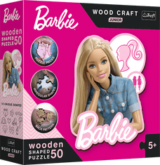 Trefl Wood Craft Junior sestavljanka Lepa Barbie 50 kosov