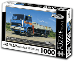 RETRO-AUTA Puzzle tovornjak št. 2 Liaz 110.031 tovornjak z roko HR 3001 (1985-1993) 1000 kosov