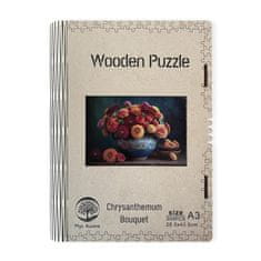 Lesena sestavljanka/Chrysanthemum puzzle A3