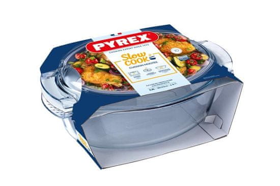 Pyrex OVALNA POSODA S POKROVOM 5,8 L, STEKLO